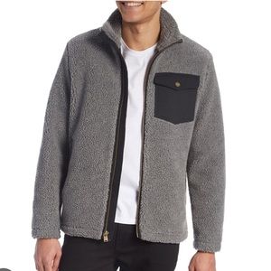 PENDLETON MENS GRY RIVER ROCK SHERPA JACKET, SIZE S